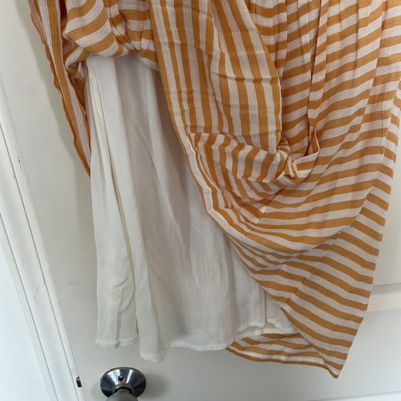 Summer Mustard Striped Dress - Picture 4 of 4